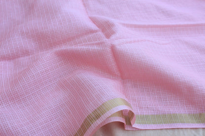Pink Banarasi Cotton Suit Set