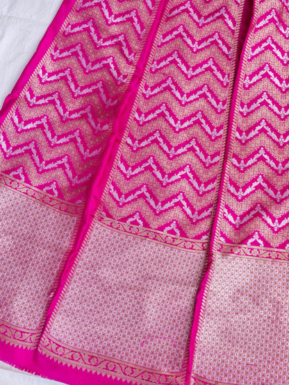 Siya Purple Handwoven Pure Silk Banarasi Lehenga