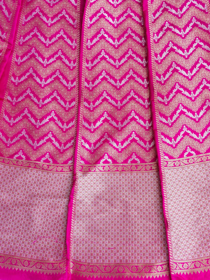 Siya Purple Handwoven Pure Silk Banarasi Lehenga