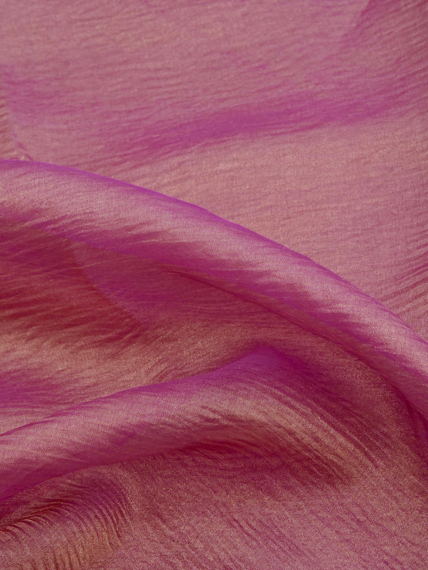 Onion Pink Pure Crush Tissue Silk Banarasi Saree