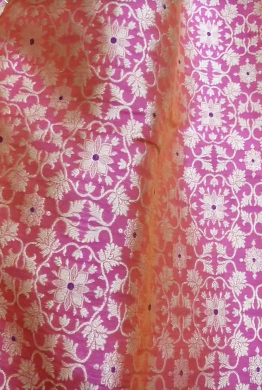Hans Joda Pink Handwoven Pure Silk Banarasi Lehenga