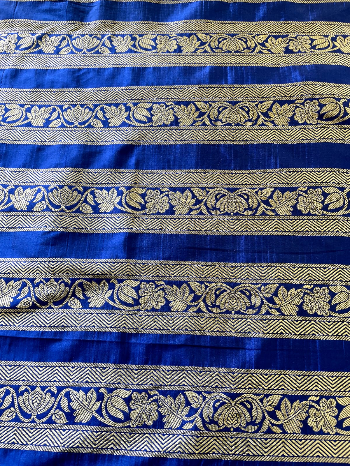 Blue Handwoven Pure Silk Banarasi Lehenga
