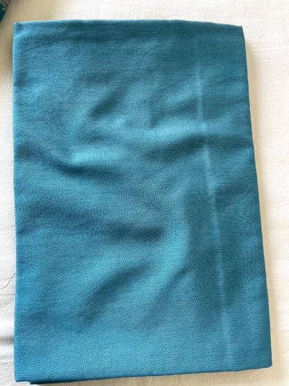 Sky Blue Cotton Silk Suit Set