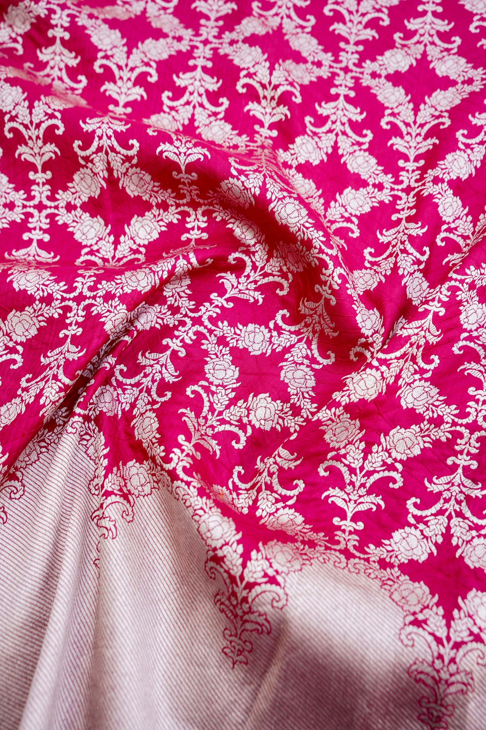Red Handwoven Pure Silk Banarasi  Saree