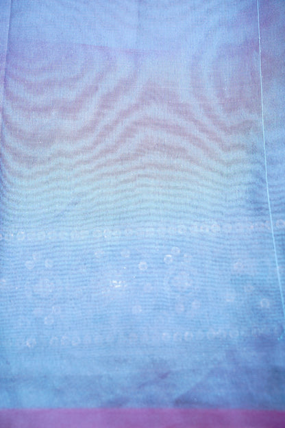 Purple Tissue Silk Saree with Lace Border