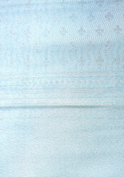 Sky Blue Soft Silk Banarasi Saree