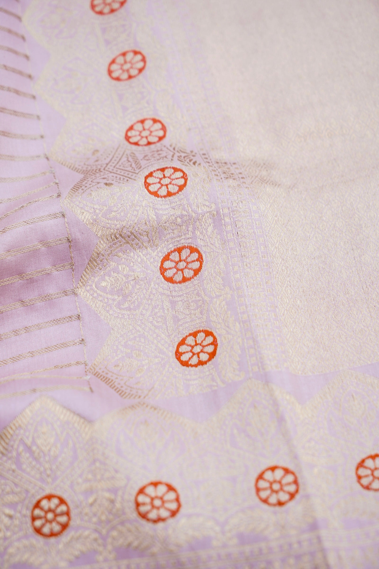 Pink Handwoven Pure Kataan Silk Banarasi Saree