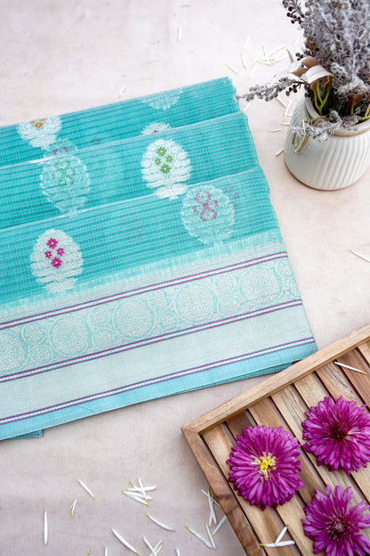 Kota Silk Green Buta Woven Banarasi Saree