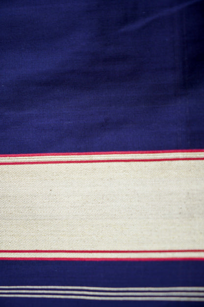 Black Handwoven Pure Kataan Silk Brocade Jaal Benarasi Saree