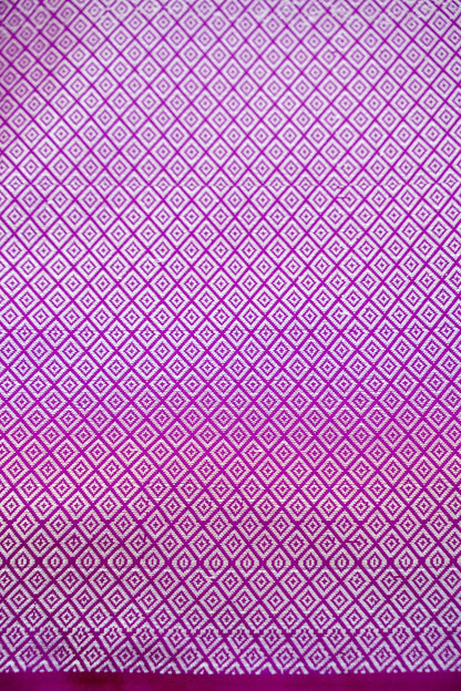 Purple Plain Silk Saree with Border and Pallu