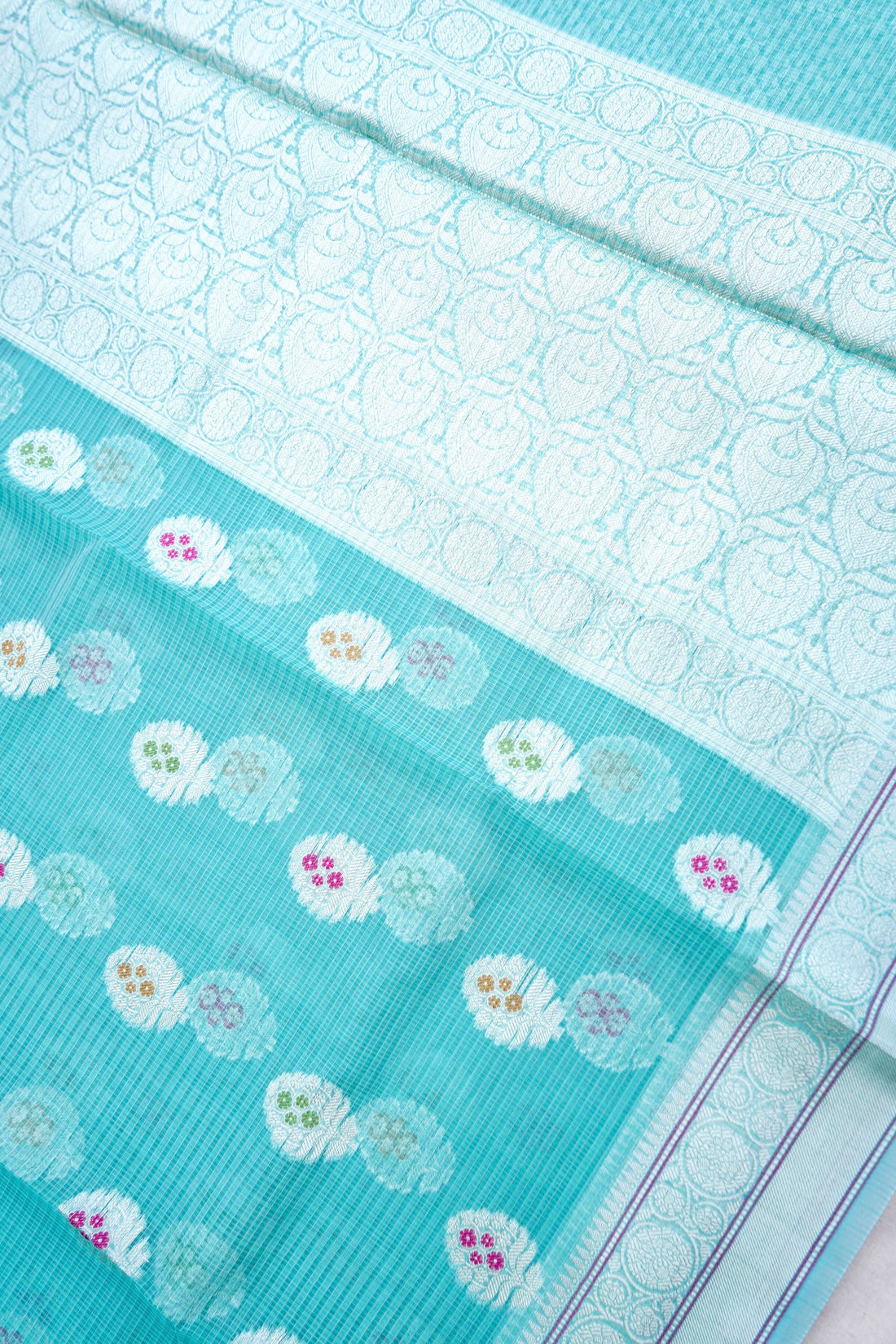 Kota Silk Green Buta Woven Banarasi Saree