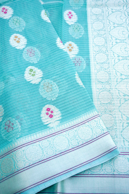 Kota Silk Green Buta Woven Banarasi Saree