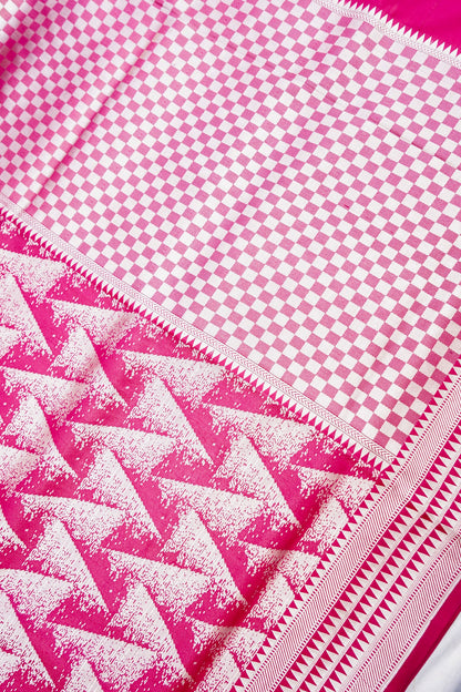 Red Handwoven Pure Kataan Silk Banarasi Saree