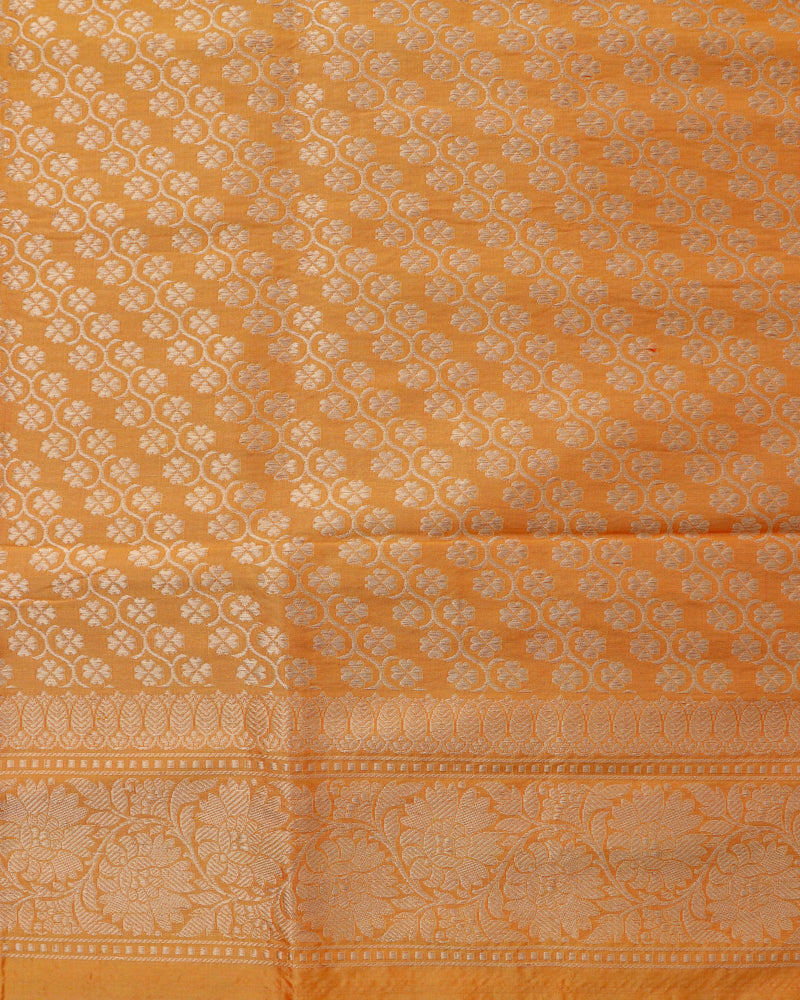 Pista Handwoven Pure Kataan Silk Banarasi Saree