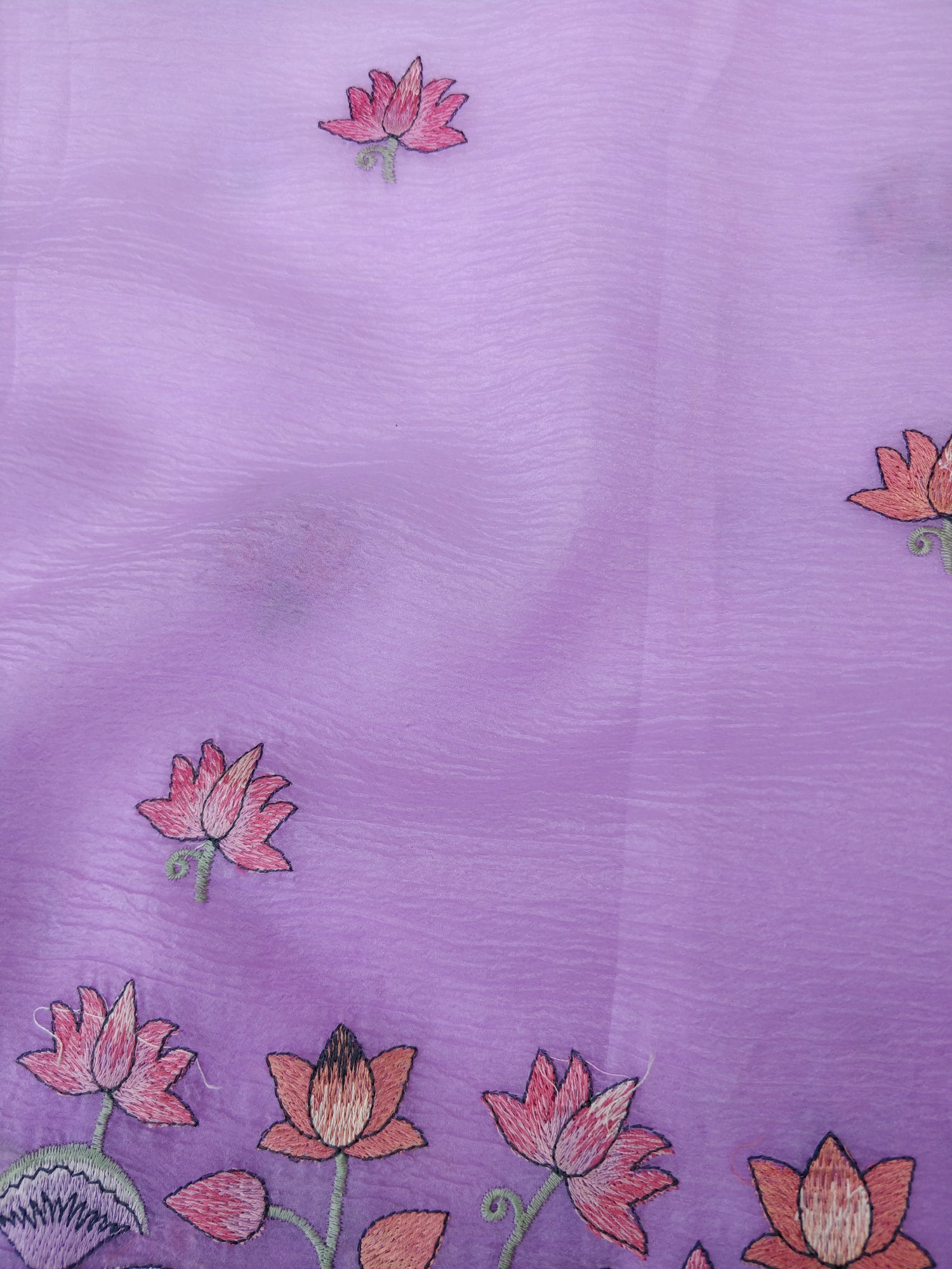 Purple Tissue Pichwai Buti Banarasi Saree With Embroidery
