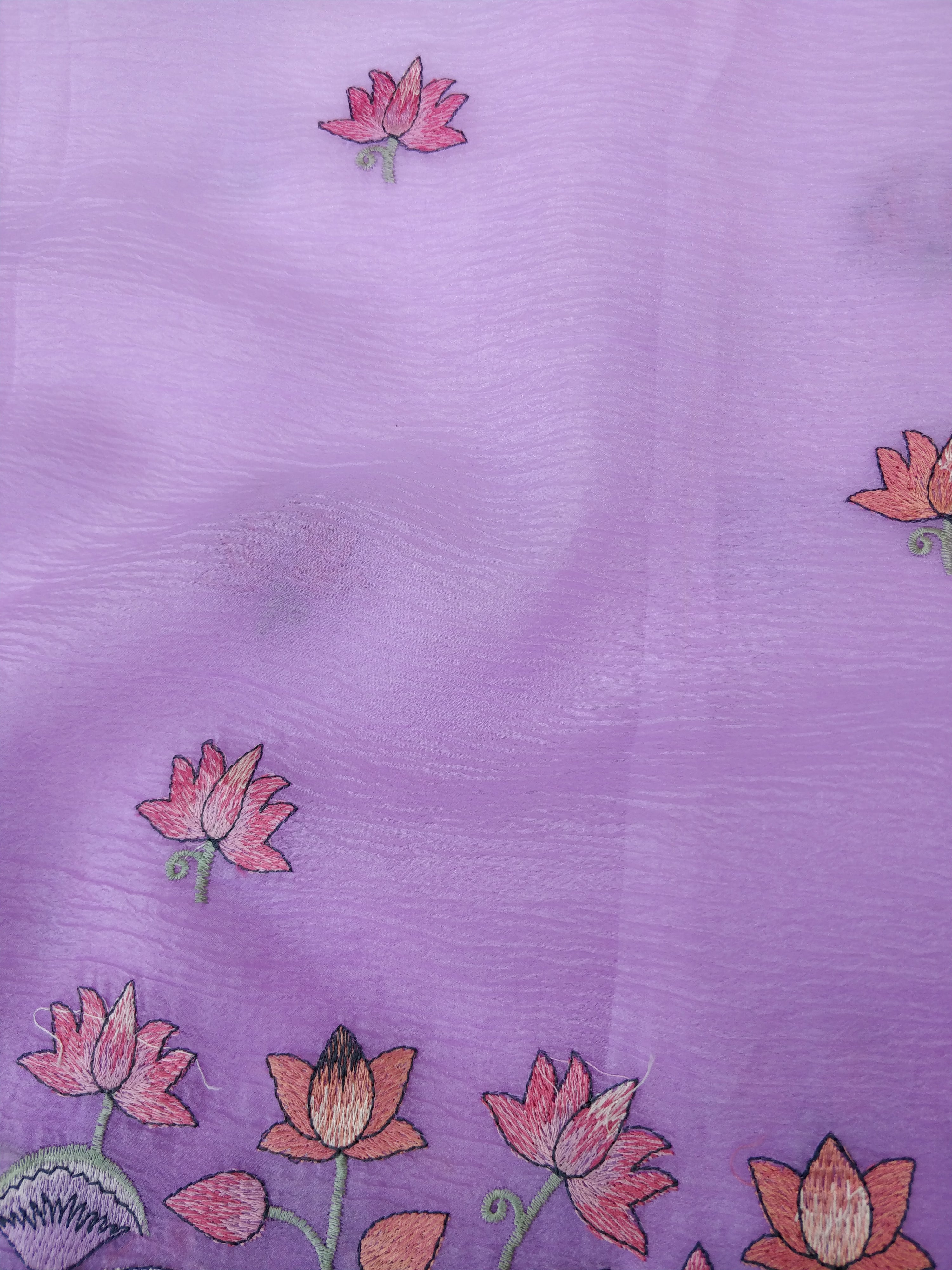 Purple Tissue Pichwai Buti Banarasi Saree With Embroidery