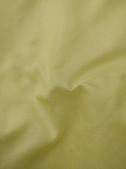 Lemon Yellow Cotton Banarasi Unstitched Suit Set