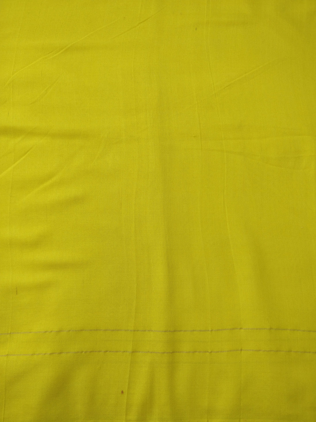1.15 m Yellow Handwoven Pure Cotton Silk Fabric