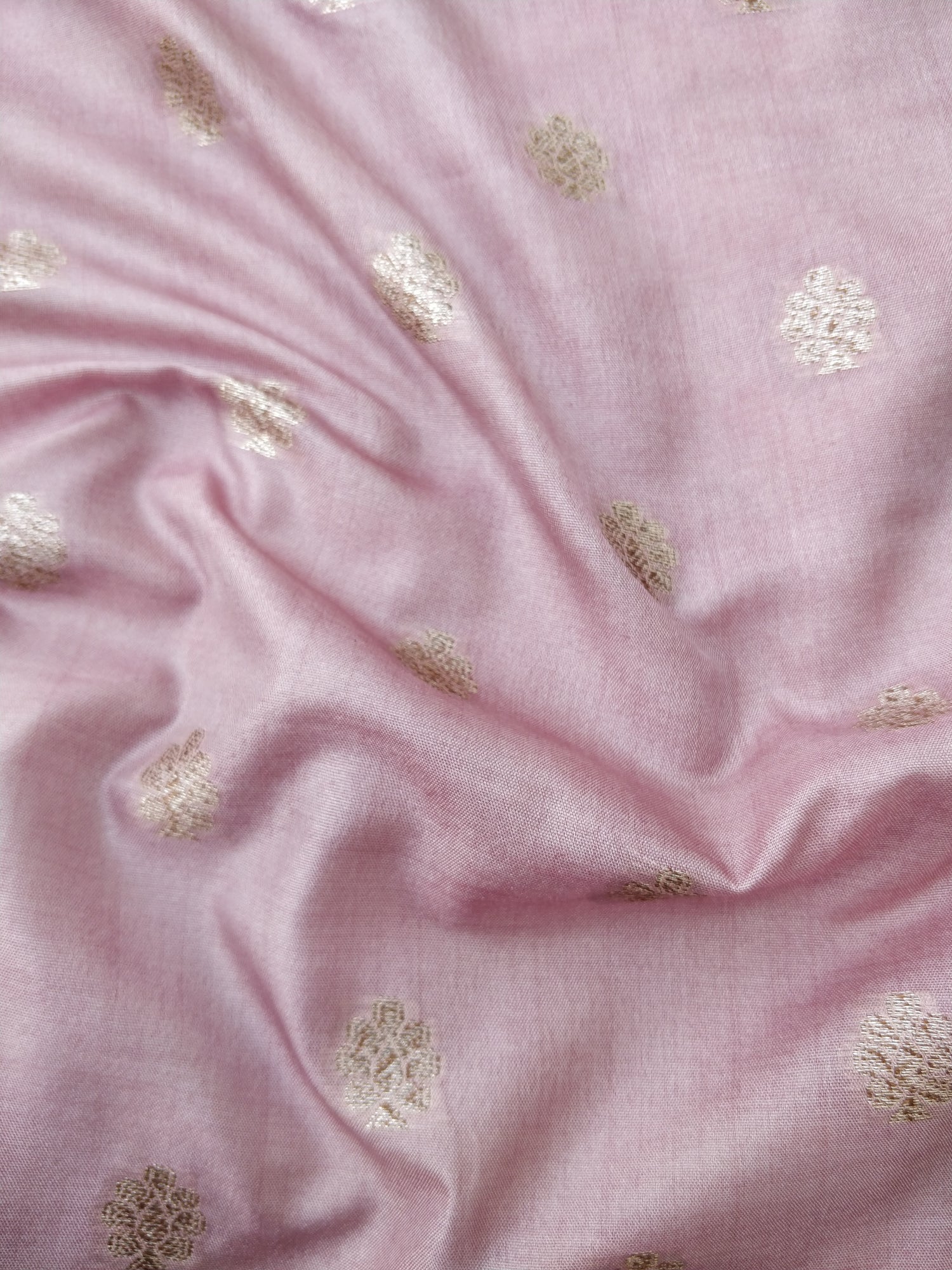 Mauve Cotton Silk Unstitched Banarasi Suit Set