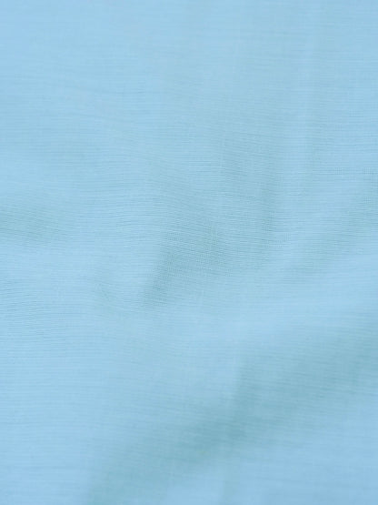 Blue Banarasi Cotton Unstitched Suit Set