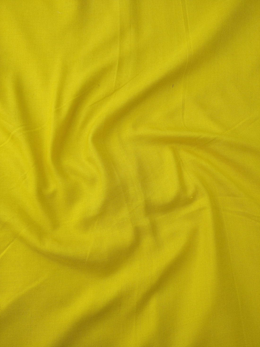 1.15 m Yellow Handwoven Pure Cotton Silk Fabric