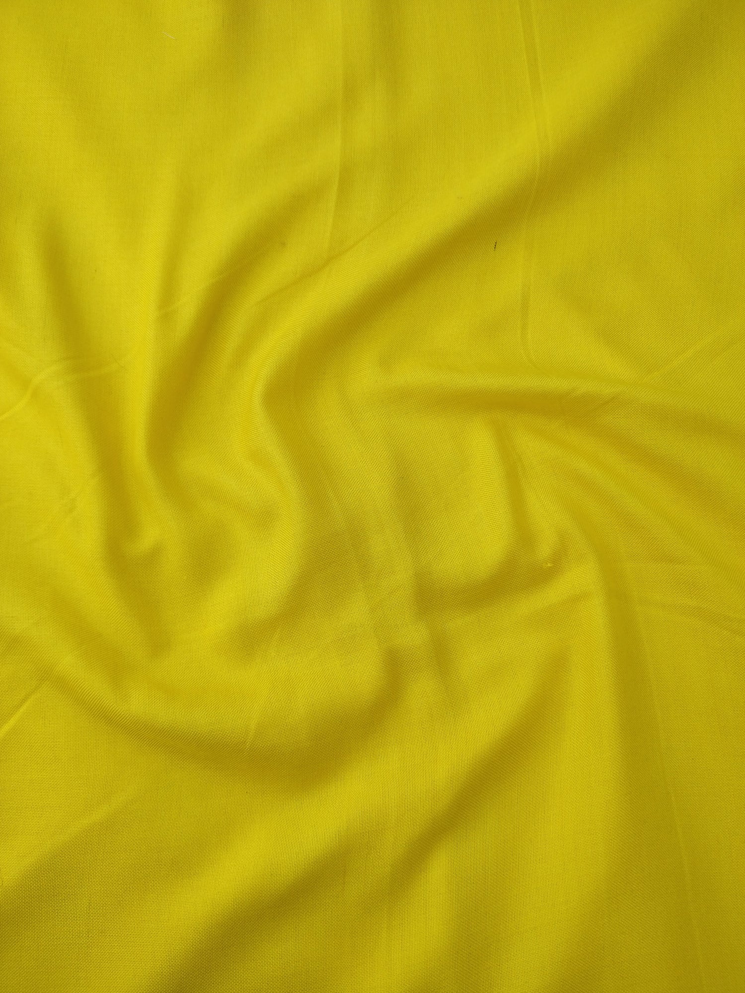 1.15 m Yellow Handwoven Pure Cotton Silk Fabric