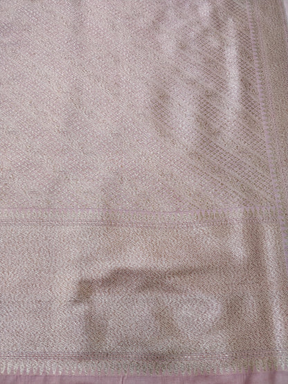 Mauve Cotton Silk Unstitched Banarasi Suit Set