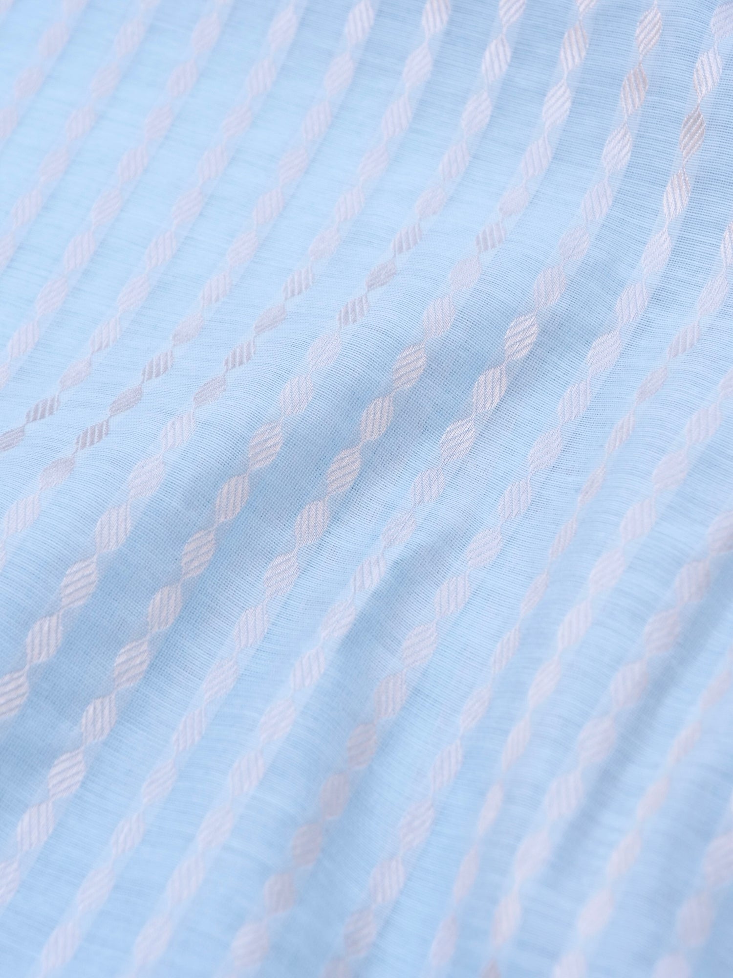 Grey Banarasi Cotton Unstitched Suit Set