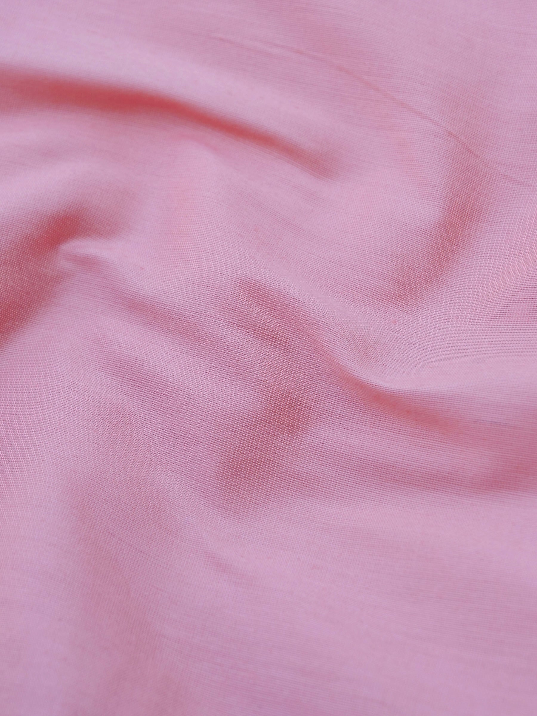 Pink Banarasi Cotton Silk Unstitched Suit Set