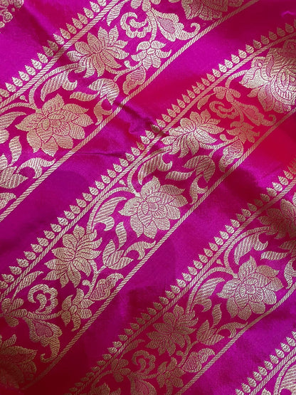 Kamalini Handwoven Pure Silk Banarasi Lehenga Panels