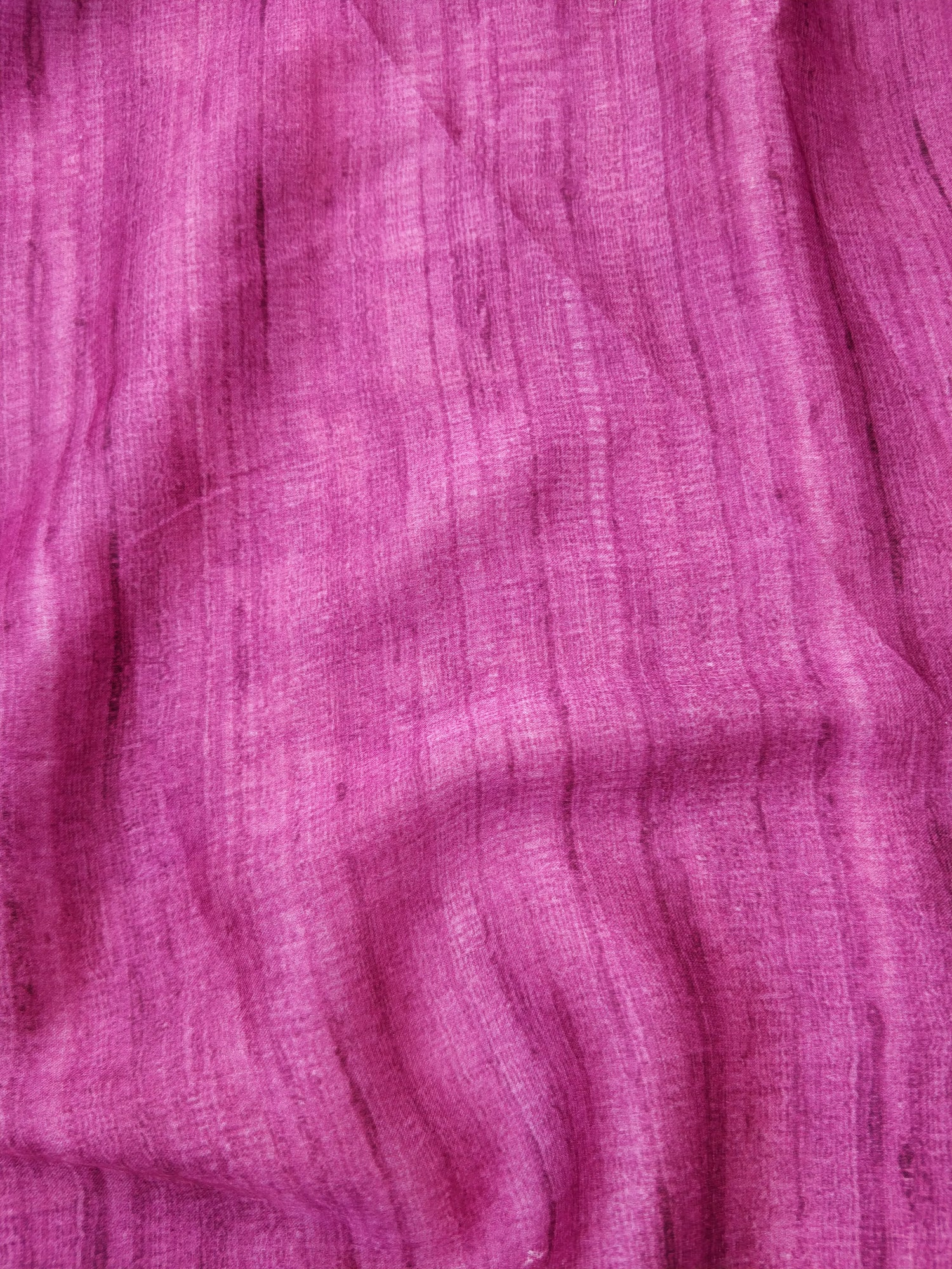 Pink Mul Chanderi Digital Print Banarasi Saree
