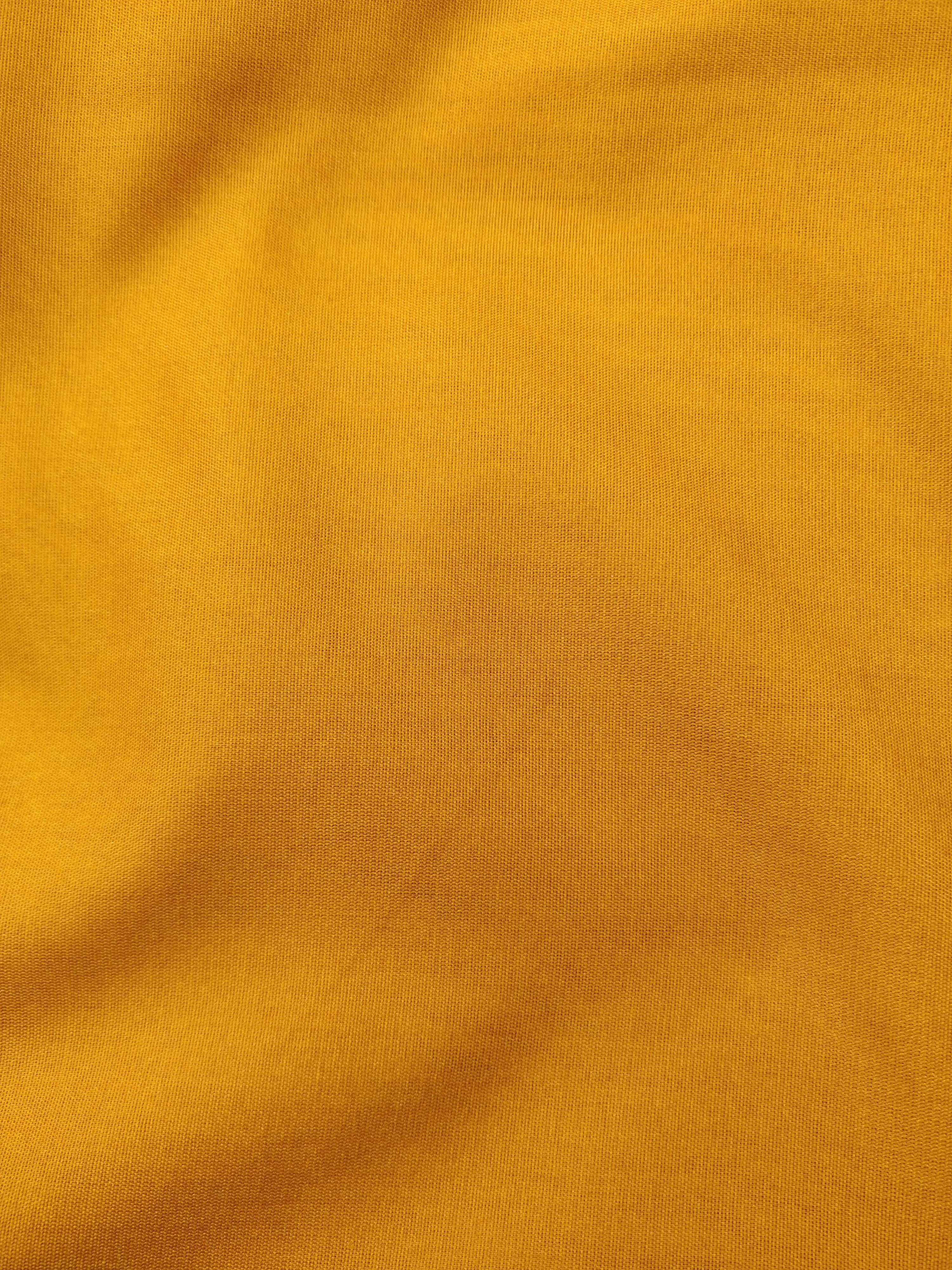 Mustard Yellow Cotton Silk Banarasi Unstitched Suit Set