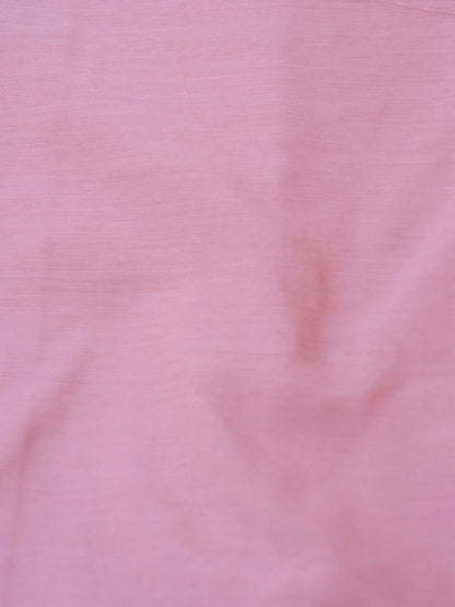 Pink Banarasi Cotton Unstitched Suit Set