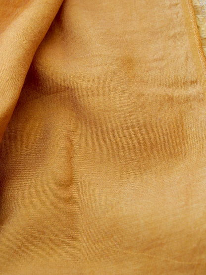 Mustard Cotton Unstitched Banarasi Suit Set