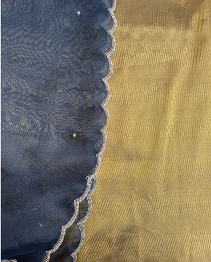 Gold Handwoven Pure Silk Banarasi Suit Set