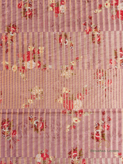 Dusty Pink Handwoven Silk Cotton Fabric
