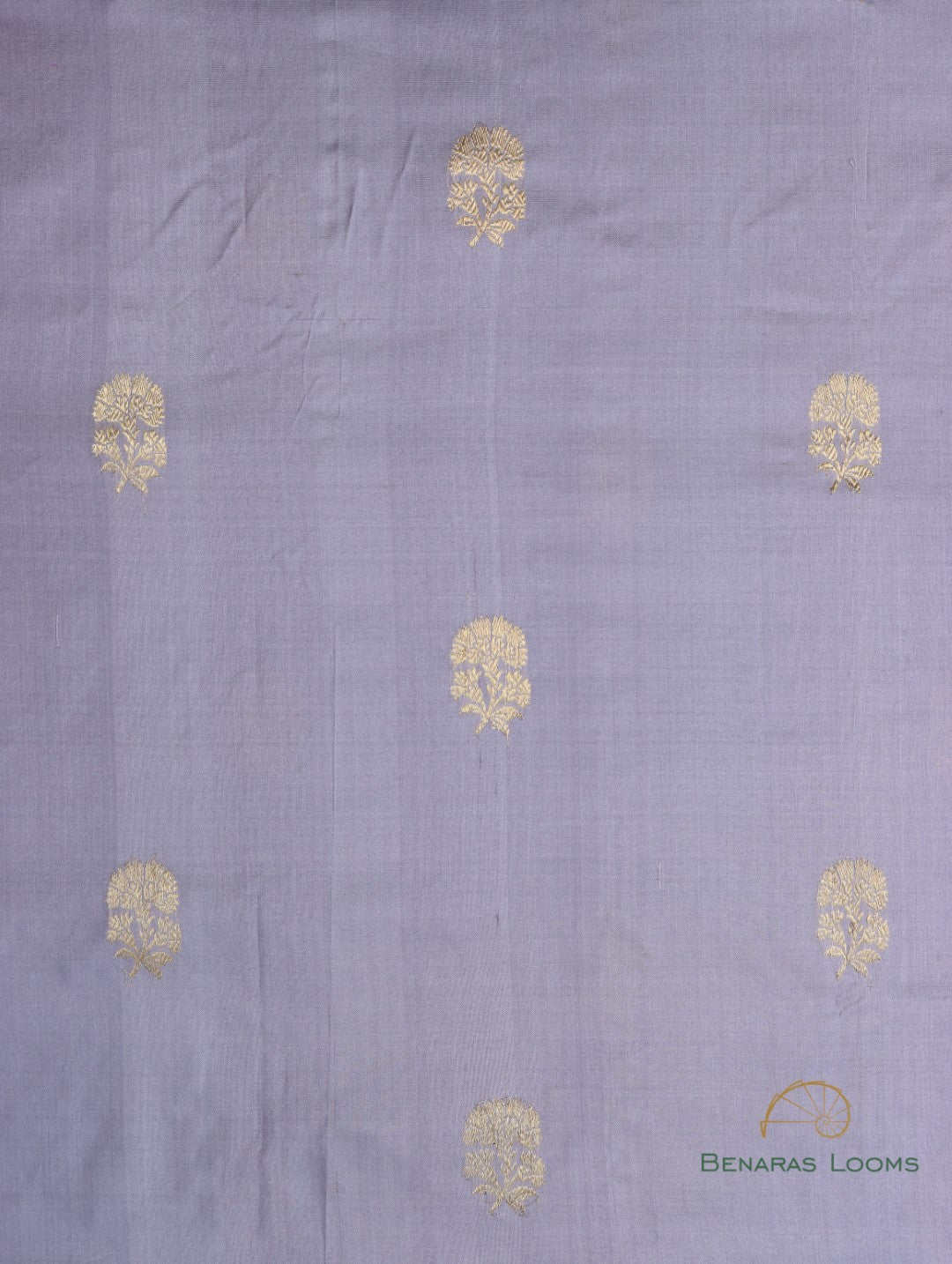 Grey Handwoven Pure Silk Fabric