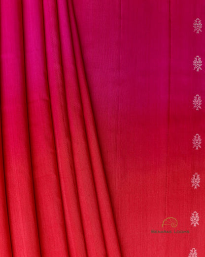 Ombre Dyed Pure Munga Silk Benarasi Saree