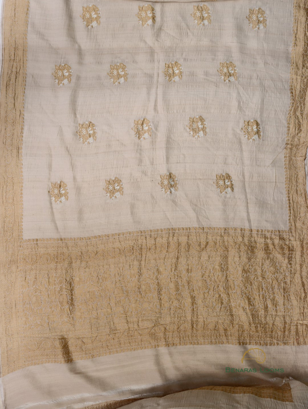 Dyeable Handwoven Pure Tussar Silk Banarasi Saree