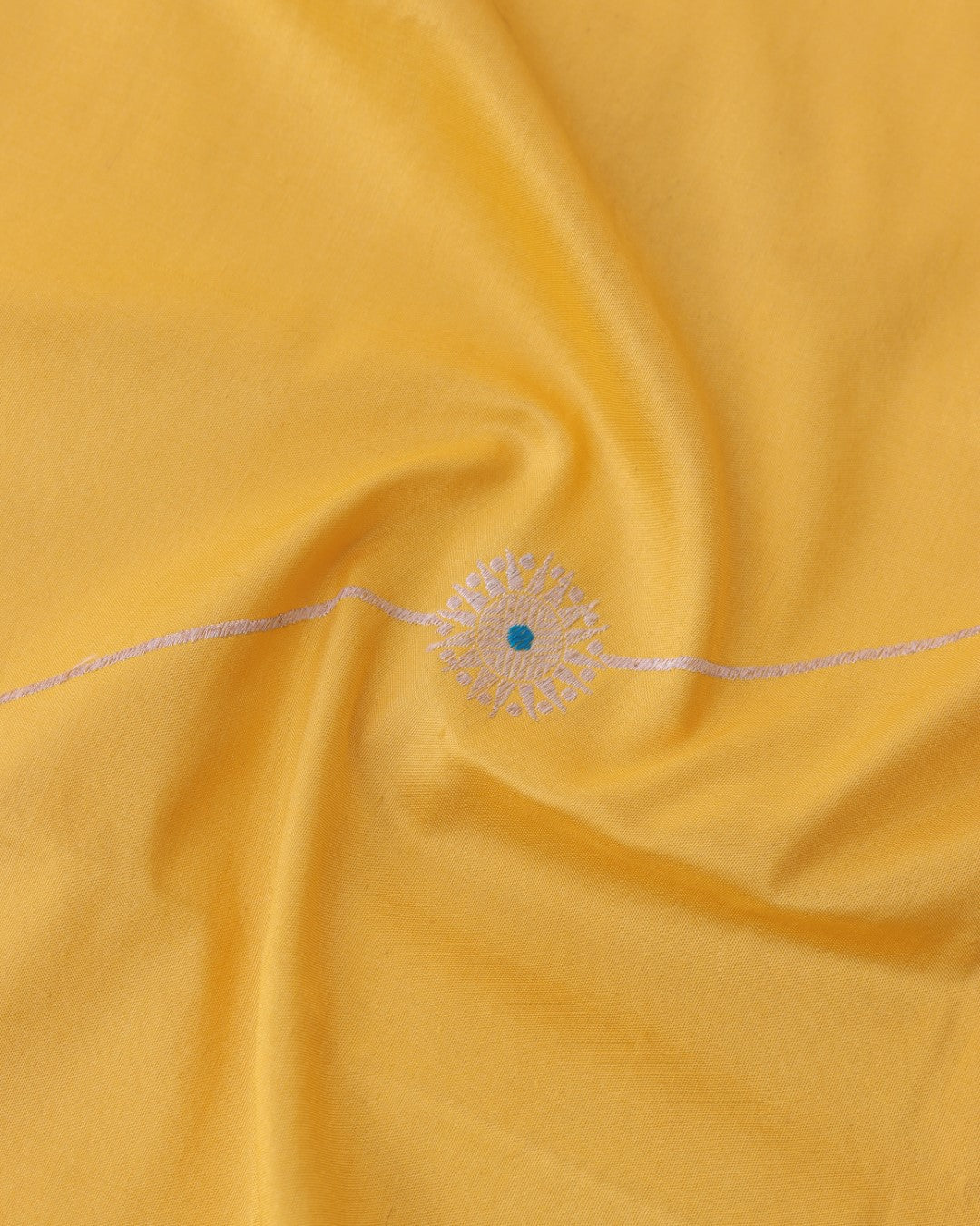Yellow Handwoven Pure Kataan Silk Banarasi Saree