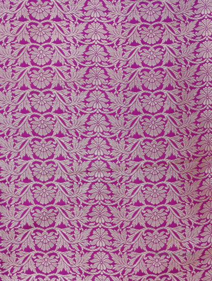 Vibha Purple Handwoven Pure Kataan Silk Banarasi Lehenga