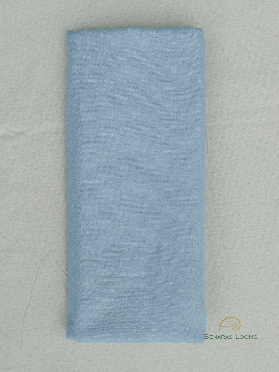 Powder Blue Floral Three Piece Banarasi Suit Set