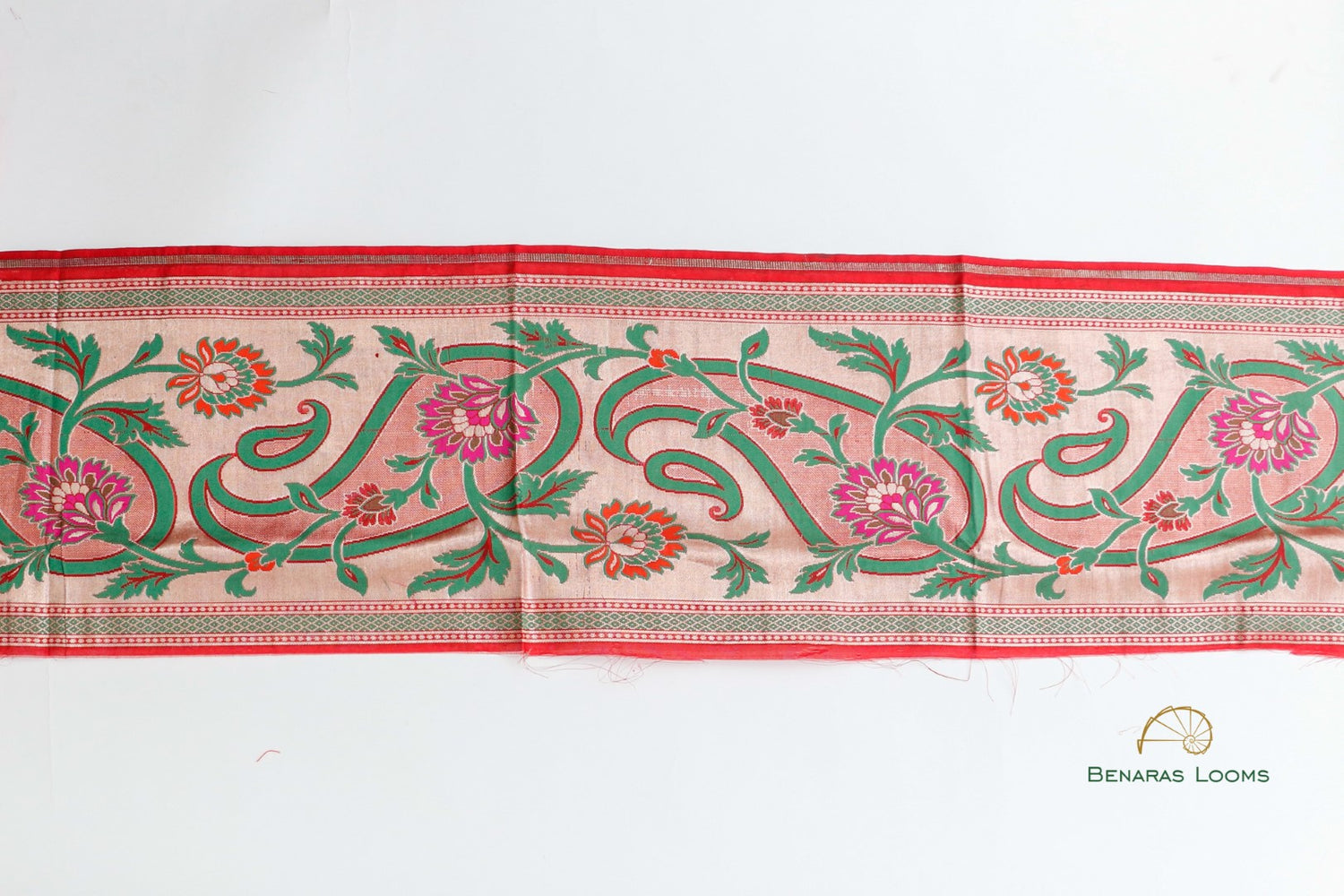Red Banarasi Border 10 inch