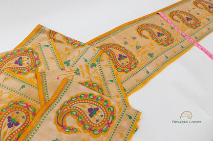 Yellow Banarasi Border 10 inch