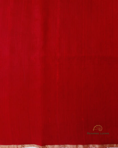 Maroon Handwoven Pure Raw Silk Unstitched Suit Fabric