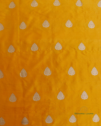 Mustard Pure Kataan Silk Fabric