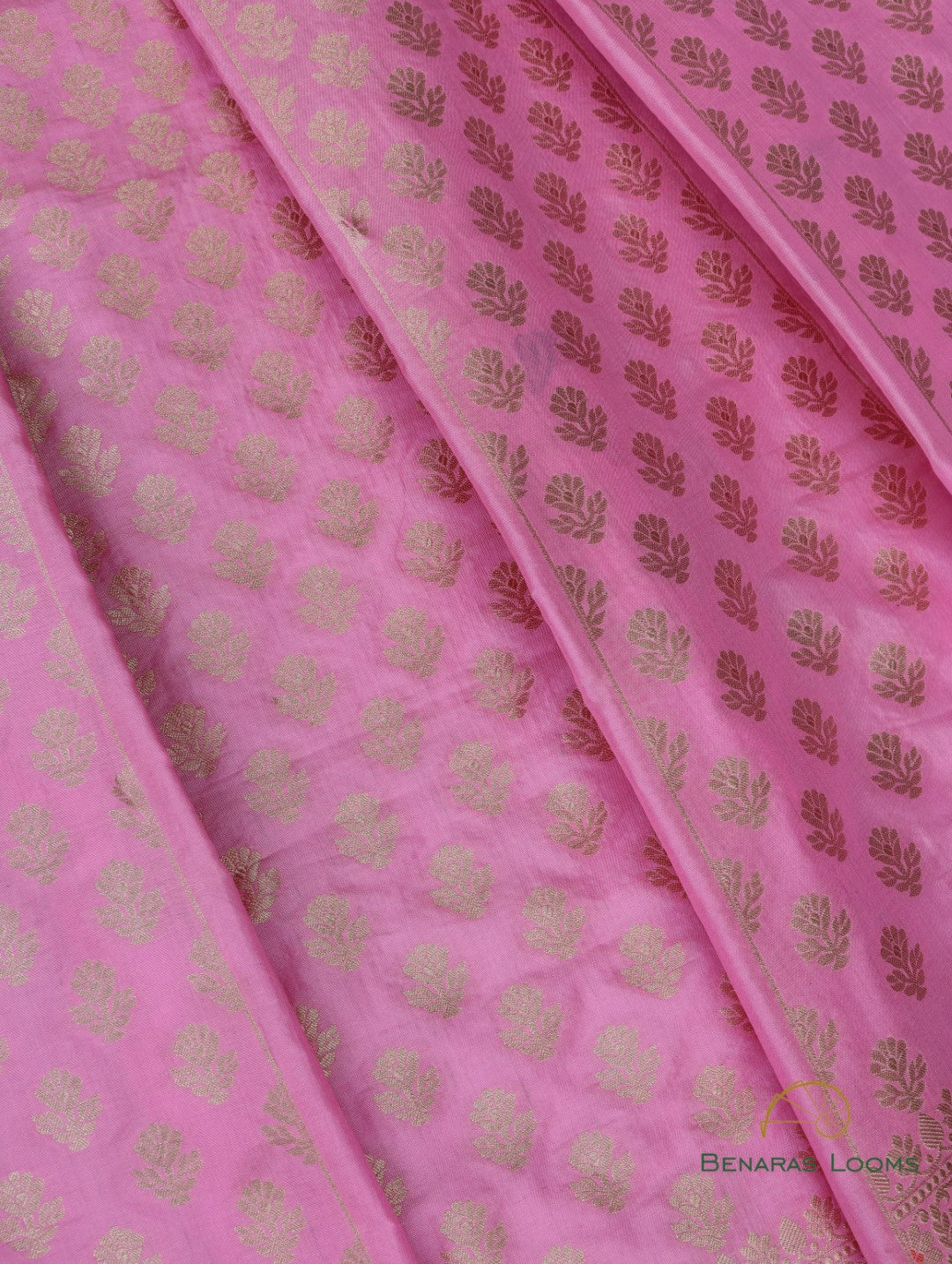 Rhea Light Pink Handwoven Pure Kataan Silk Banarasi Kalidar Lehenga
